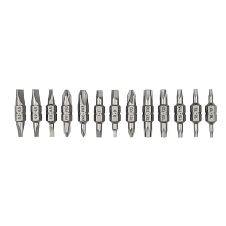 Wiha 13 Piece Double End Insert Bit Reload Set For Technicians 26-in-1 Ultra Driver 77781